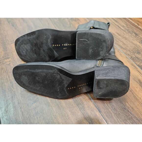 Zara Trafaluc boot size 37/7US Black - Picture 5 of 5